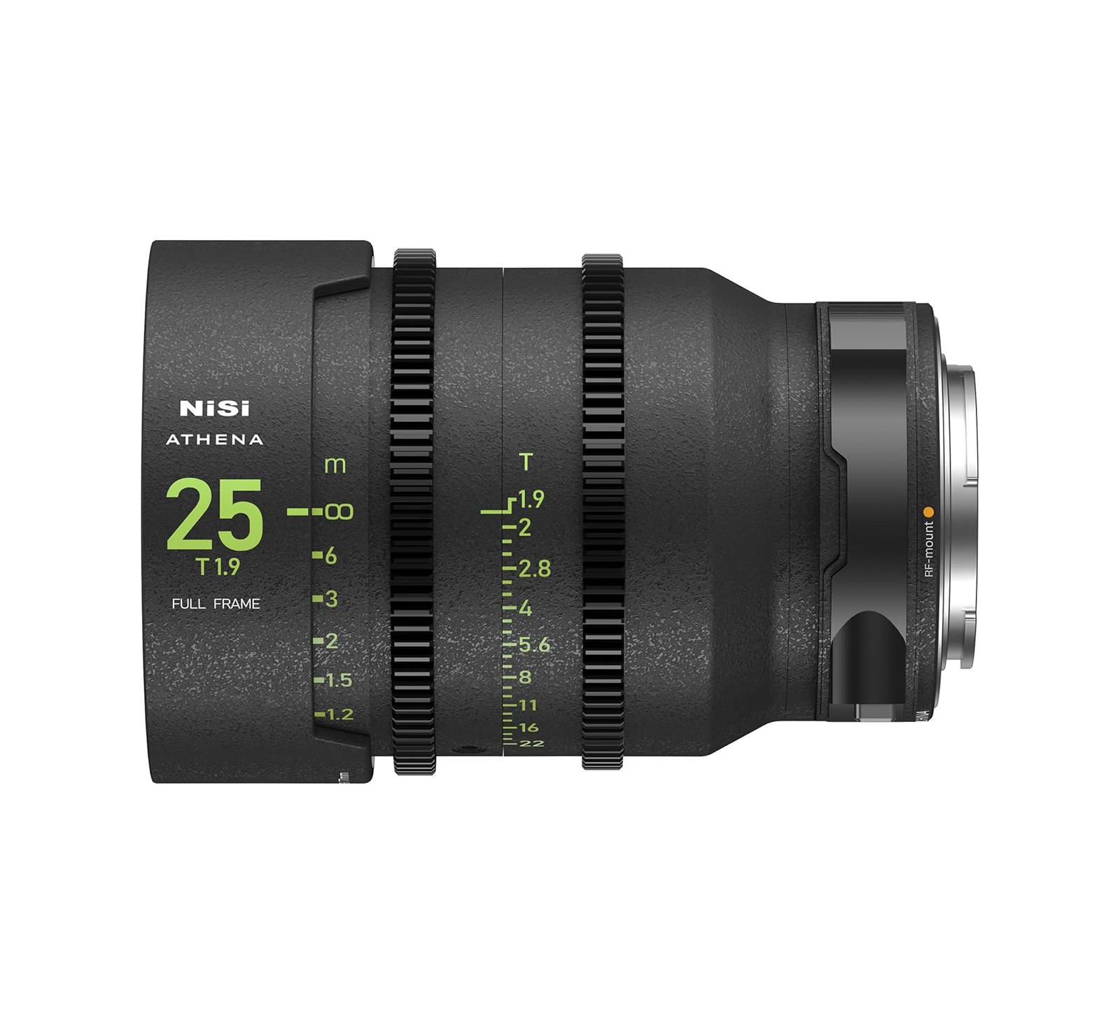 Nisi Athena Prime 25mm T1.9 Full-Frame Drop-in Filter Mount Cinema Lens, Canon RF Mount