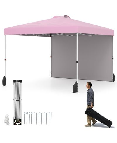 Раскладной тент Mecale 10 X 10 FT Pop up Canopy Tent with 1 Sidewall and Wheeled Bag