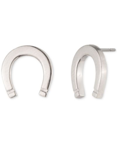 Lauren Ralph Lauren Sterling Silver Horseshoe Stud Earrings