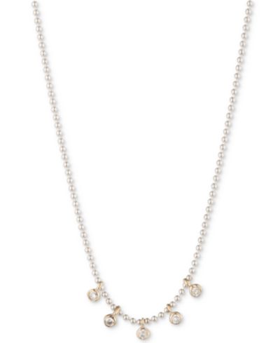 Ожерелье Lauren Ralph Lauren Two-Tone Cubic Zirconia Frontal