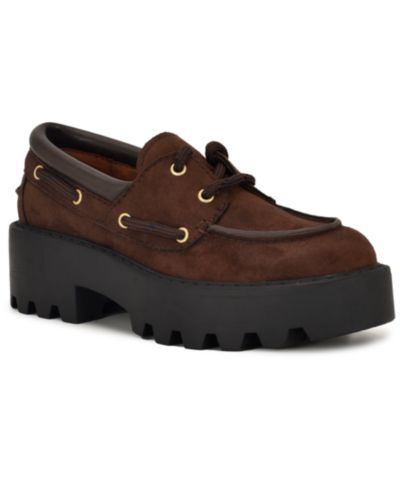 Лоферы Nine West Women's Kerisa Lace-Up Chunky Lug Sole