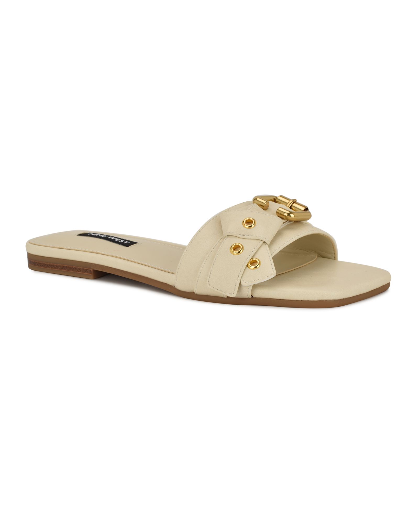 Женские сандалии Nine West Missj Buckle Slip-On Flat
