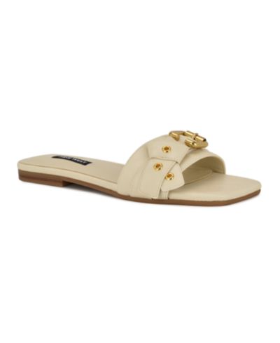 Женские сандалии Nine West Missj Buckle Slip-On Flat