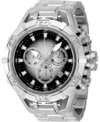 Invicta Men's 47847 Reserve Quartz Chronograph Black, Silver Dial Watch
