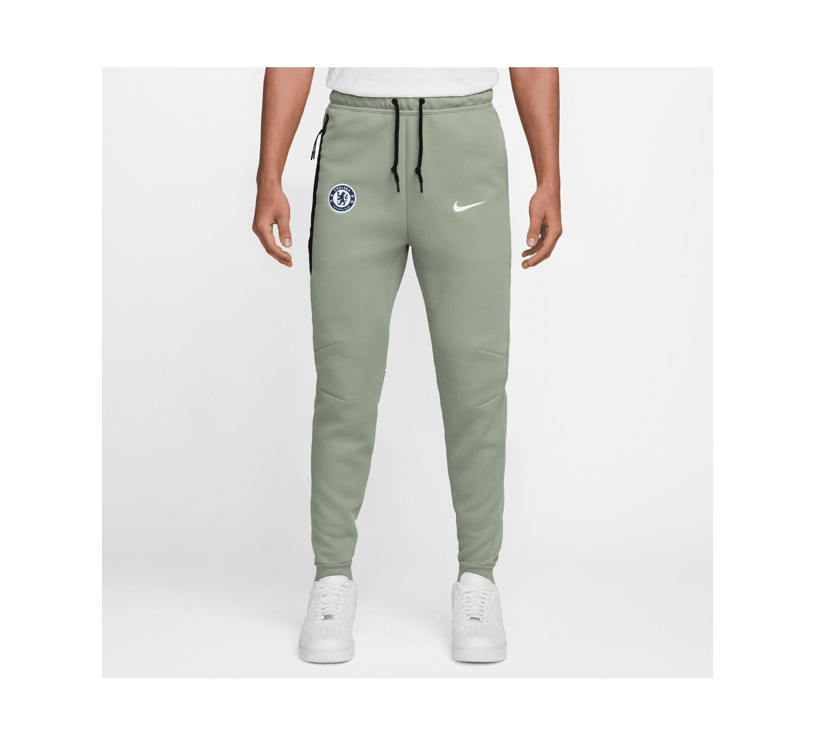 Nike Men's Green Chelsea Tech Fleece Joggers Pants