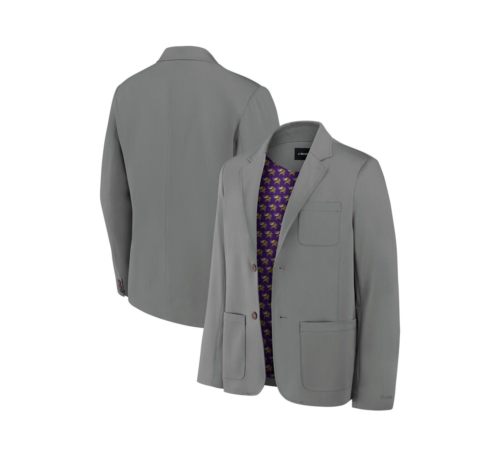 J. Palmer Men's Graphite Minnesota Vikings Man-In-Motion Blazer