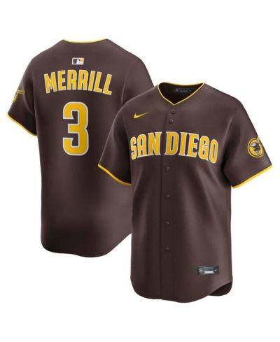 Nike Men's Jackson Merrill Brown San Diego Padres Road Limited Jersey