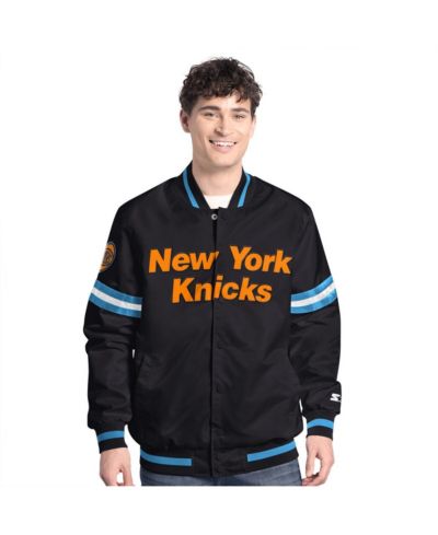 Starter Мужская куртка New York Knicks Scout Varsity Full-Snap, черная