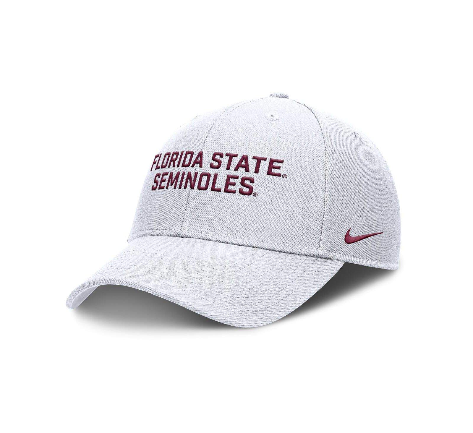 Nike Men's White Florida State Seminoles Rise Practice Adjustable Hat