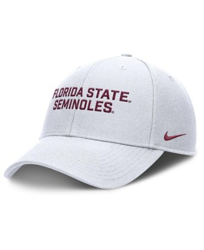 Nike мужская регулируемая кепка Florida State Seminoles Rise, белая