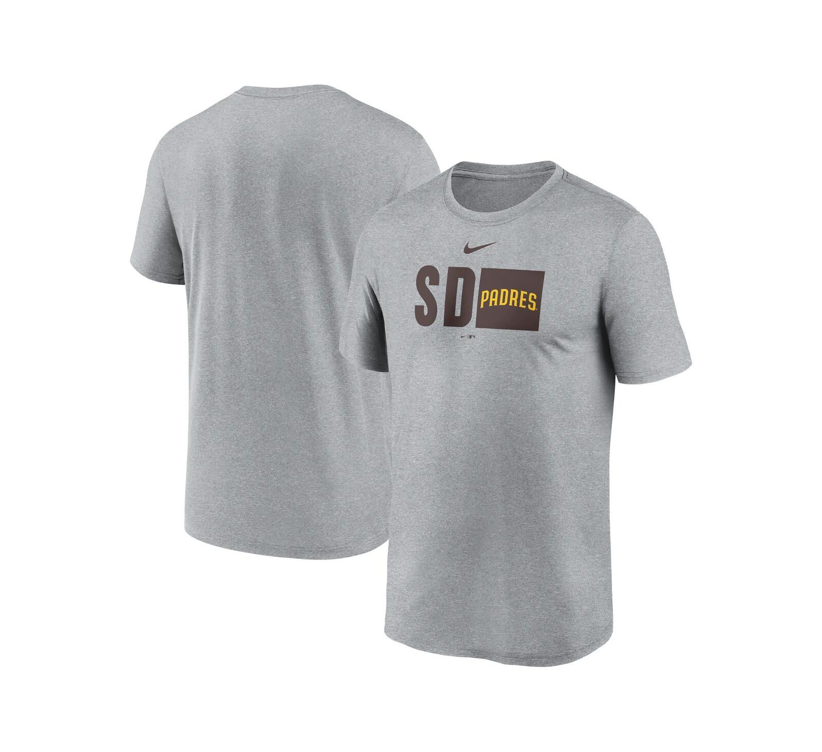 Мужская футболка Nike Performance Tricode Legend, Heather Gray San Diego Padres