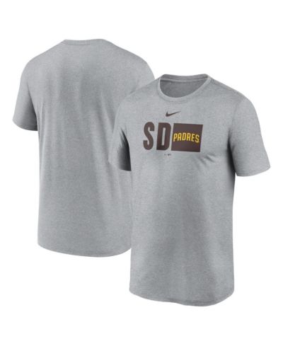 Мужская футболка Nike Performance Tricode Legend, Heather Gray San Diego Padres