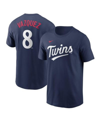 Nike Мужская футболка Nike Christian Vazquez Navy Minnesota Twins Fuse Name & Number