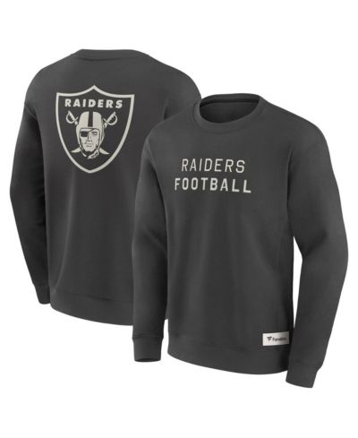 Мужская толстовка Fanatics Las Vegas Raiders Elements Future Ground Lettering Charcoal