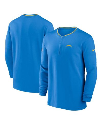 Мужская толстовка Nike Los Angeles Chargers Coach с полумолнией, цвет Powder Blue