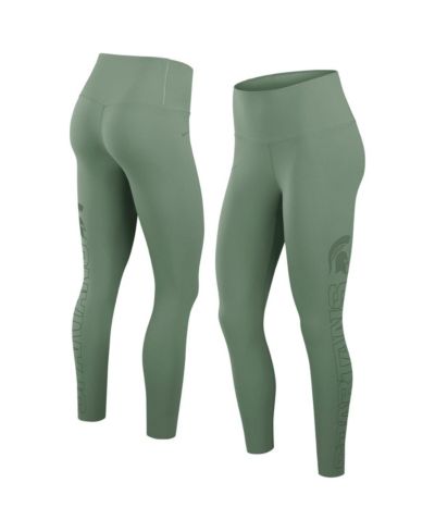 Женские леггинсы Nike Sage Green Michigan State Spartans Zenvy Performance