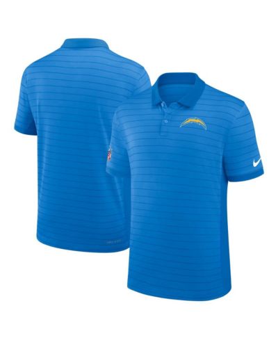 Nike Мужская поло Shirt Performance Powder Blue Los Angeles Chargers Sideline Victory Stripe