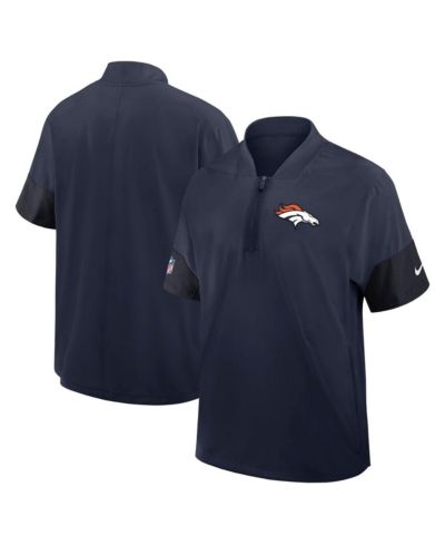 Мужская куртка Nike Denver Broncos Sideline Short Sleeve Quarter-Zip Performance Coach