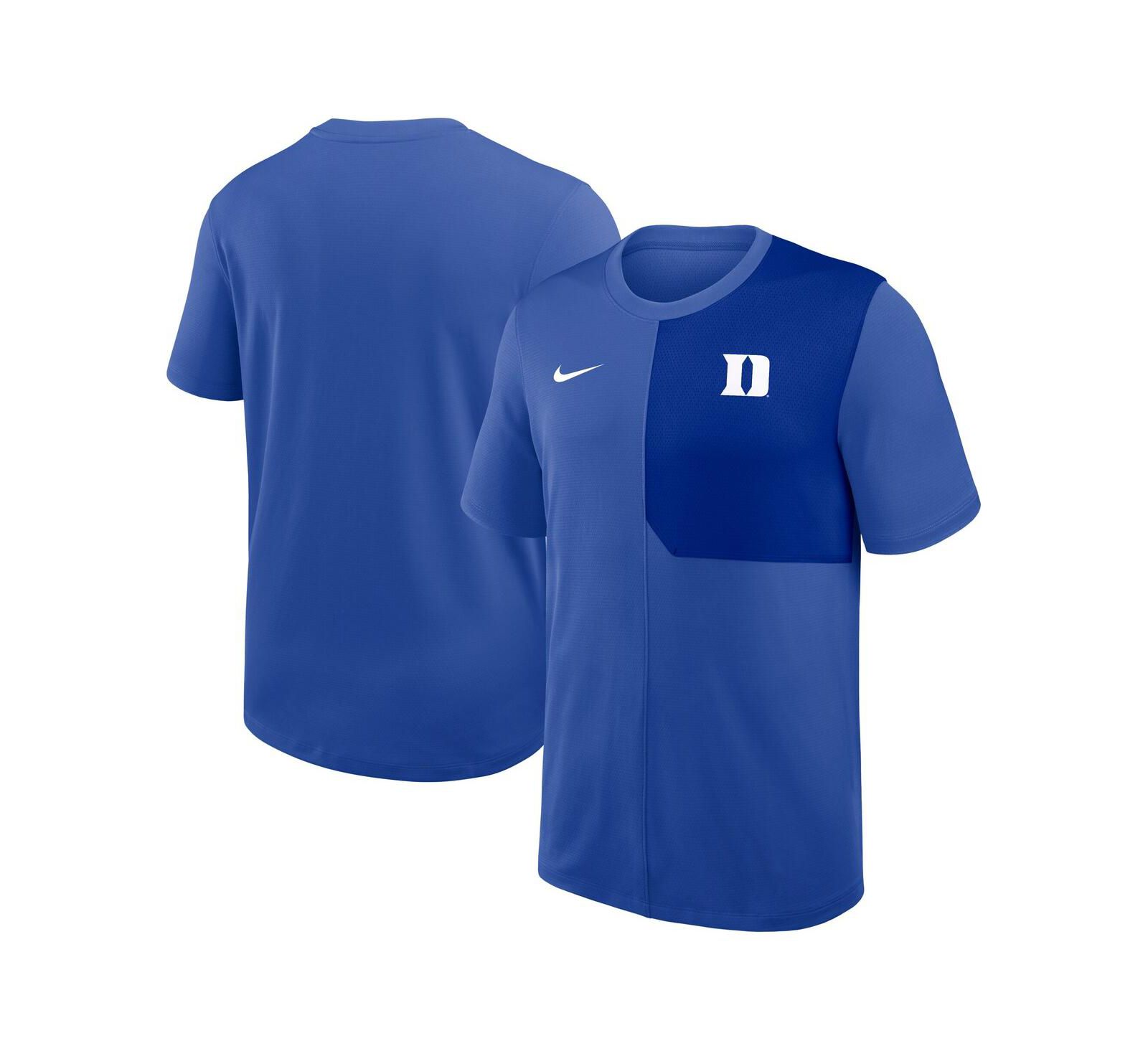 Nike Men's Royal Duke Blue Devils 2025 Sideline UV Performance Coach T-Shirt
