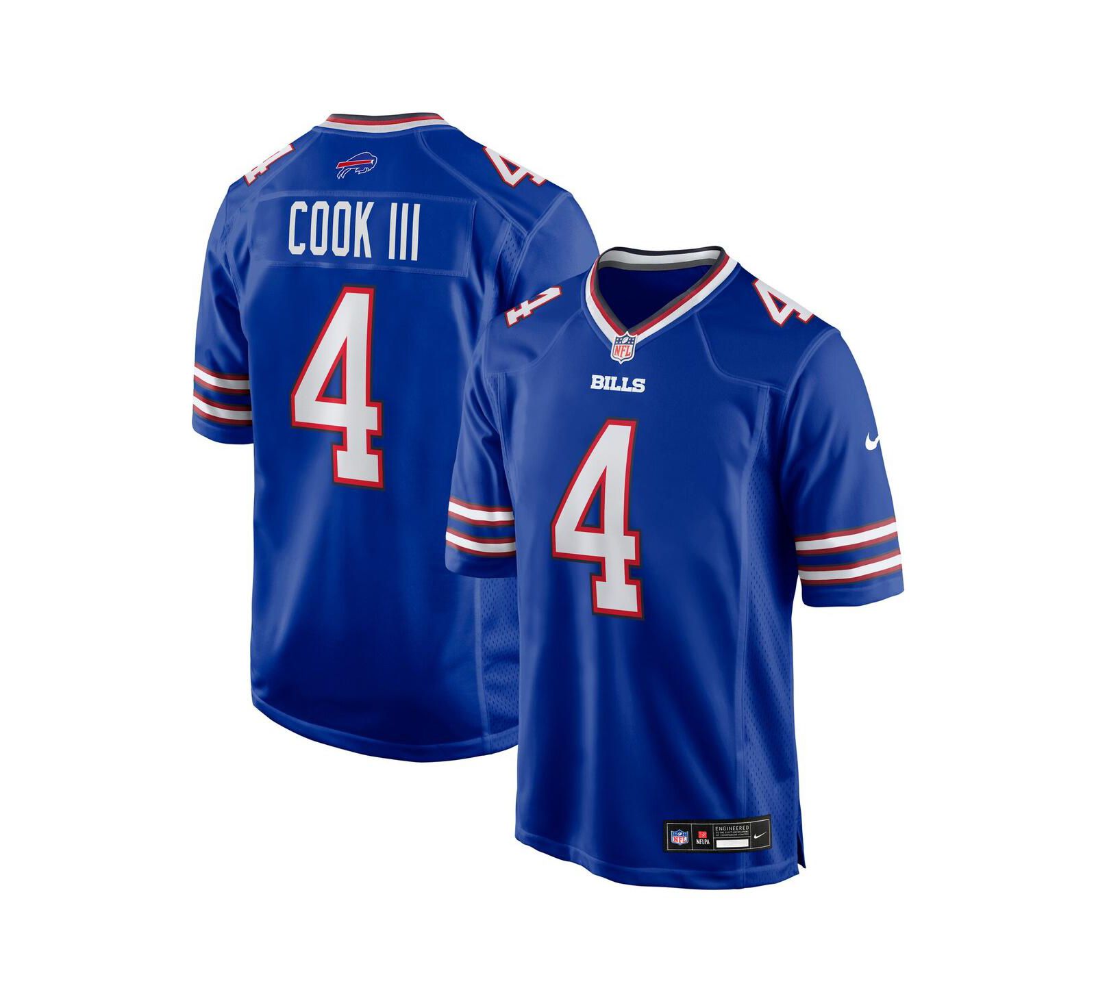 Мужская джерси Nike James Cook III Royal Buffalo Bills