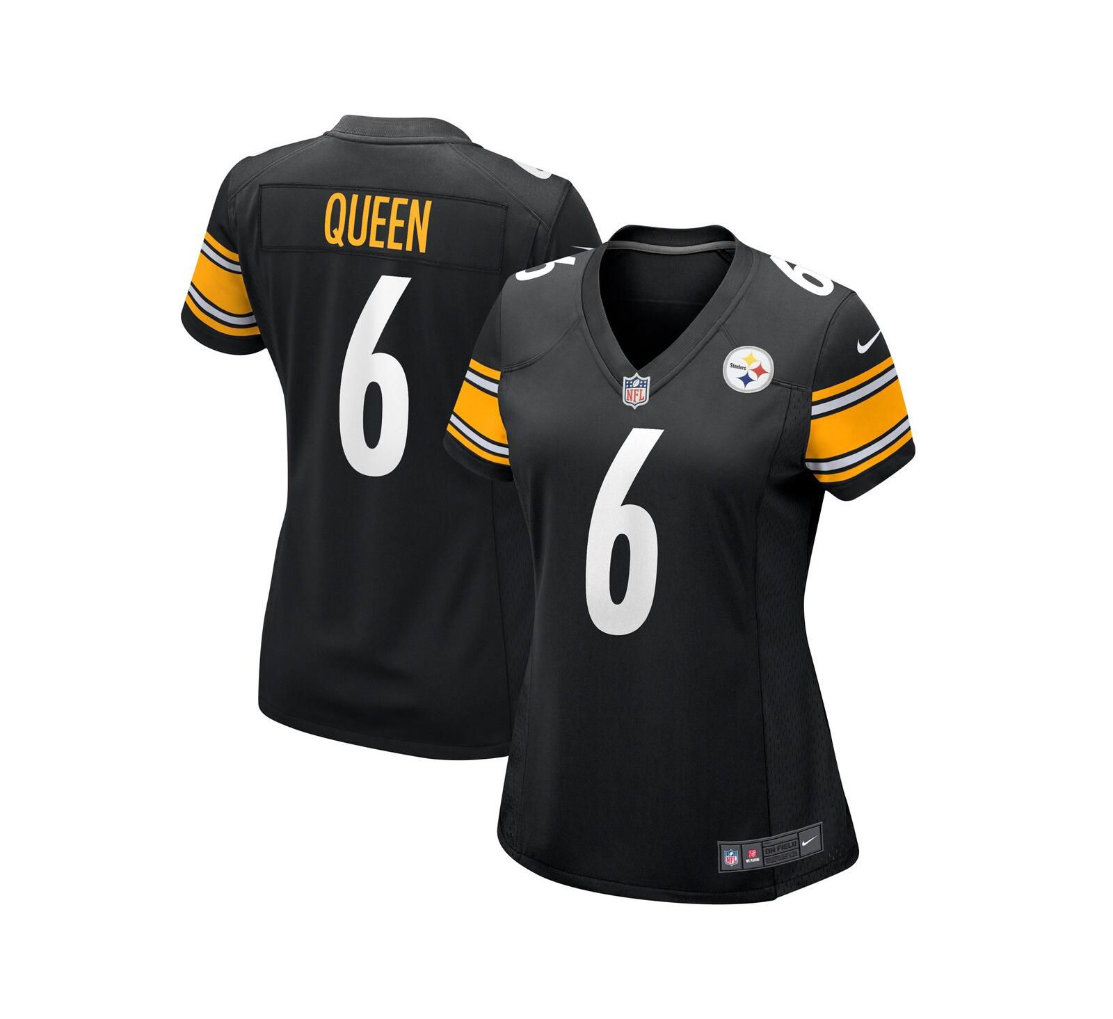 Женская джерси Nike Patrick Queen Black Pittsburgh Steelers Game Player