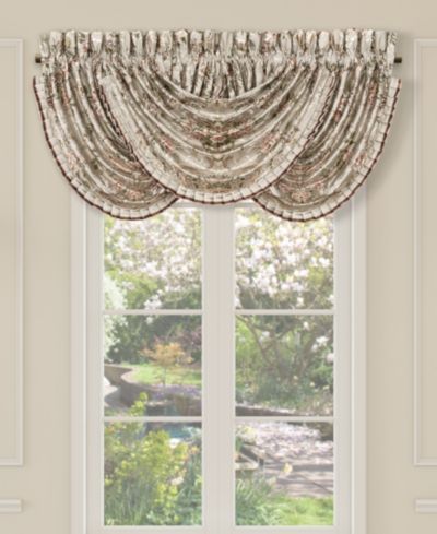 Декоративная занавеска J Queen New York Pecora Window Waterfall Valance, 33" x 43"