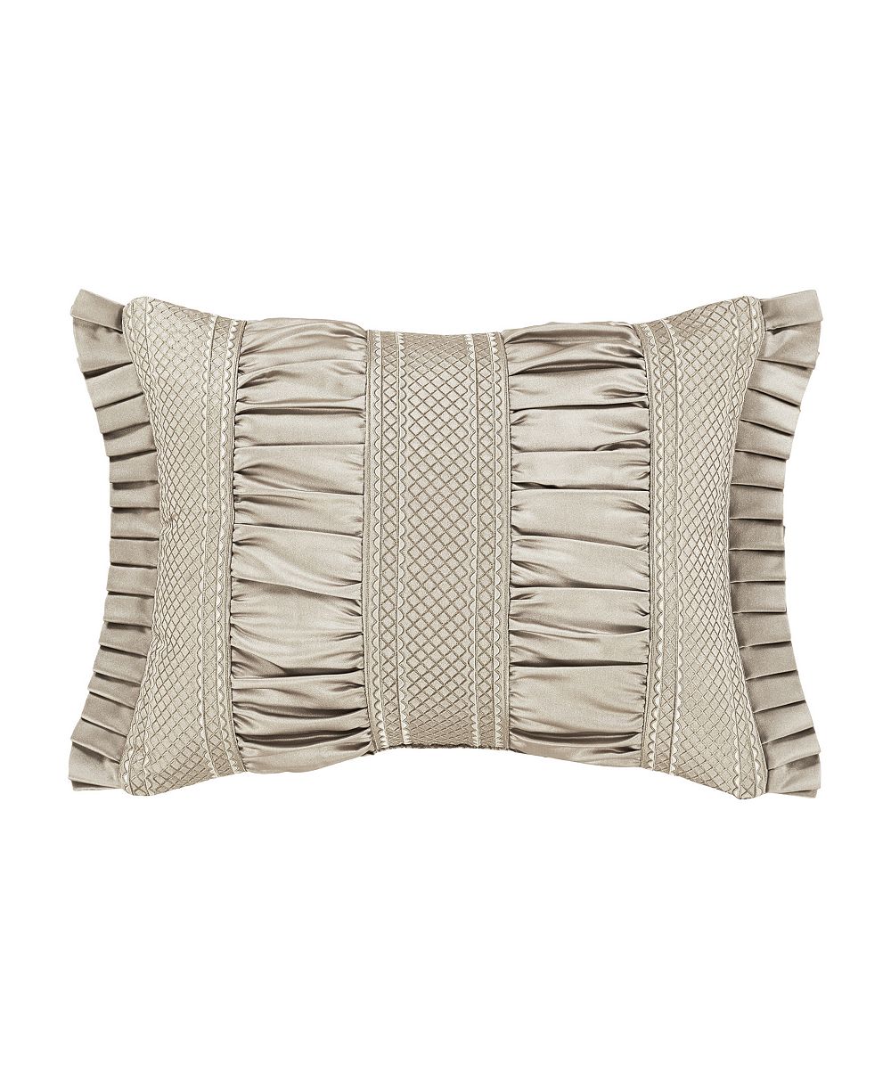 J Queen New York Brunello Flax Boudoir Decorative Pillow, 15" x 20"