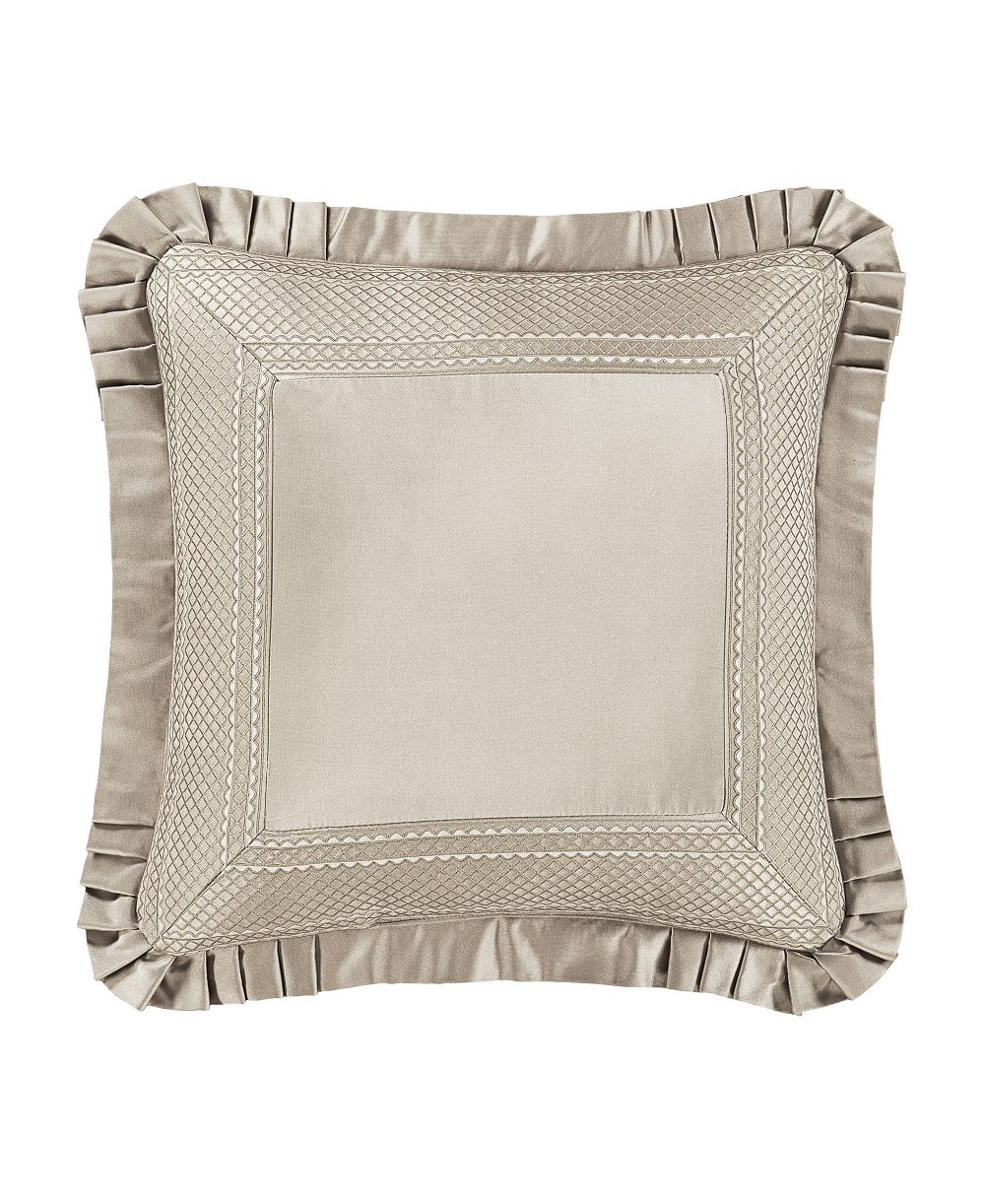 J Queen New York Brunello Flax Square Decorative Pillow, 20" x 20"