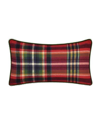 Декоративная подушка J Queen New York Andrew Plaid Boudoir 15" x 22"