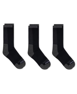 Clarks Men's Half Cushion Crew Socks, 3-Pack