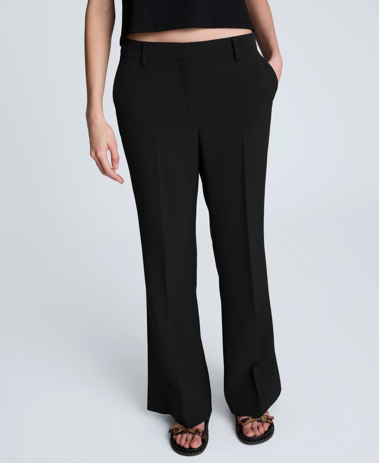Kenneth Cole Women's Luxe Twill Flare Leg Pant