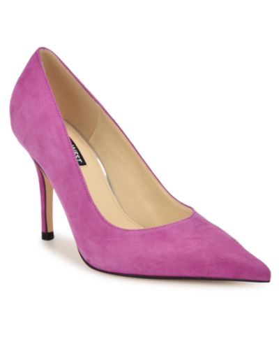 Dark Pink Suede