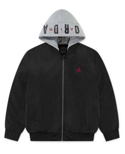 Jordan Boys' 8-20 Hooded Long-Sleeve Bomber Jacket