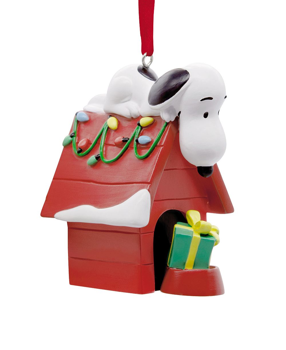 Hallmark Peanuts Snoopy на праздничной собачьей будке рождественская елка украшение