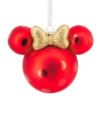 Елочное украшение Hallmark Disney Minnie Mouse Ears Icon Glass Christmas Tree Ornament