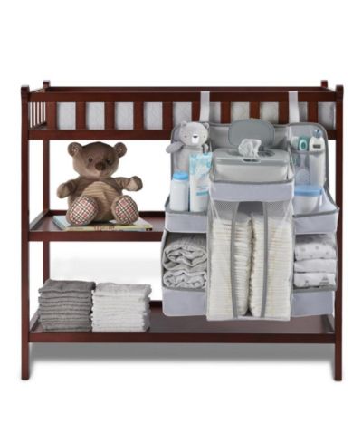 L.A. Baby Diaper Caddy and Nursery Organizer for Baby's Essentials - White