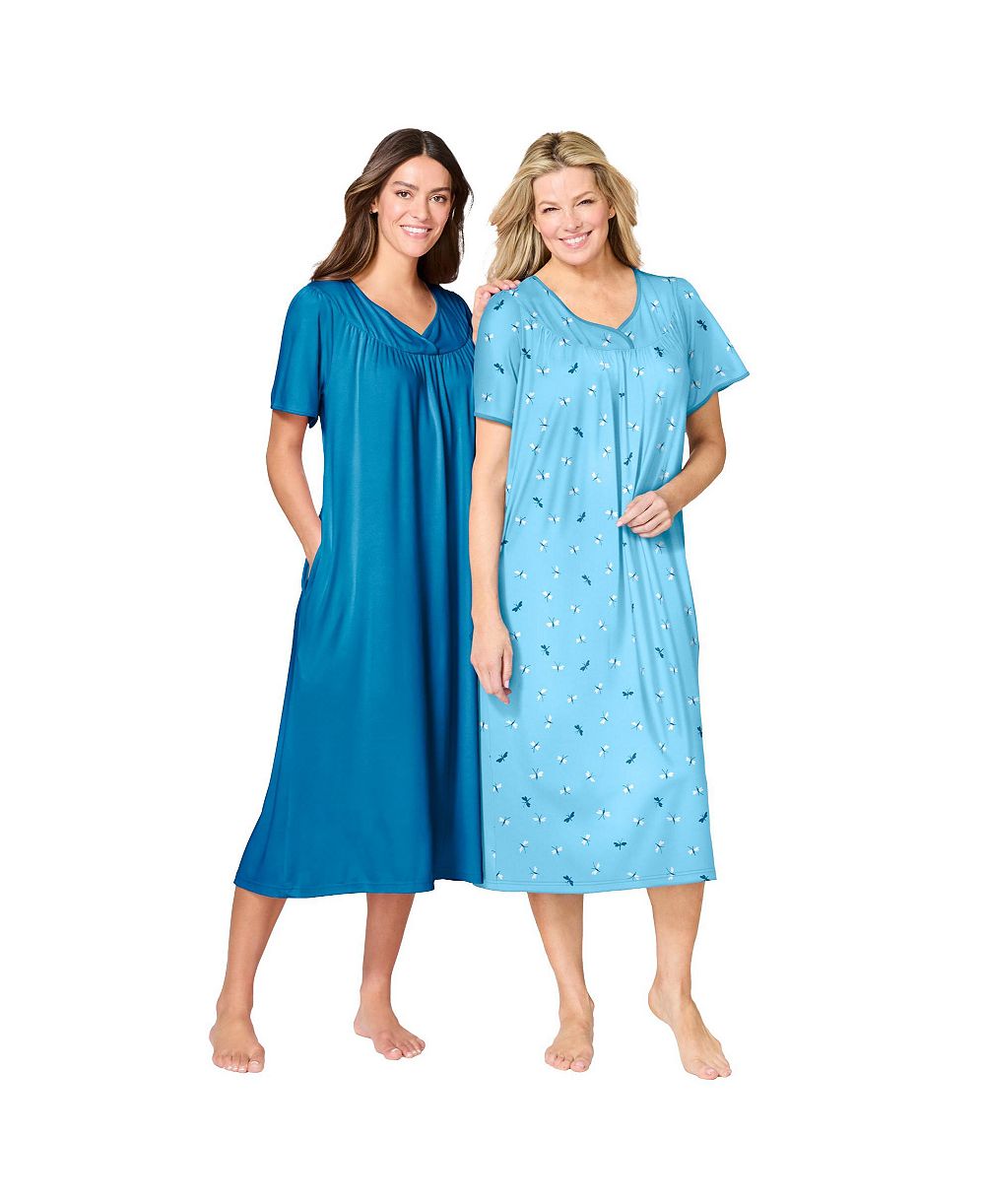Only Neccessities Plus Size Only Necessities 2-Pack Bib Gown