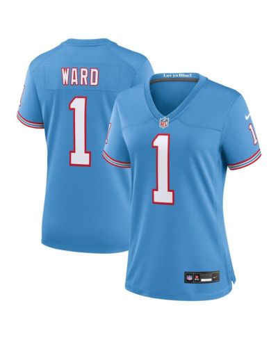 Nike Женская игровая джерси Cam Ward Tennessee Titans 2025 NFL Draft 2nd Alternate, светло-голубая