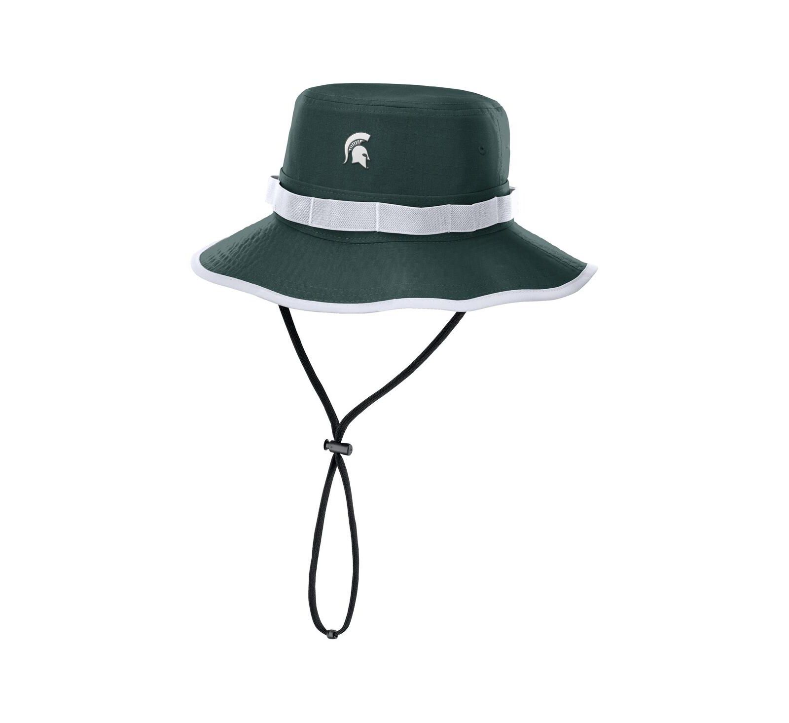 Nike Men's Green Michigan State Spartans 2025 Sideline Apex Boonie Performance Bucket Hat