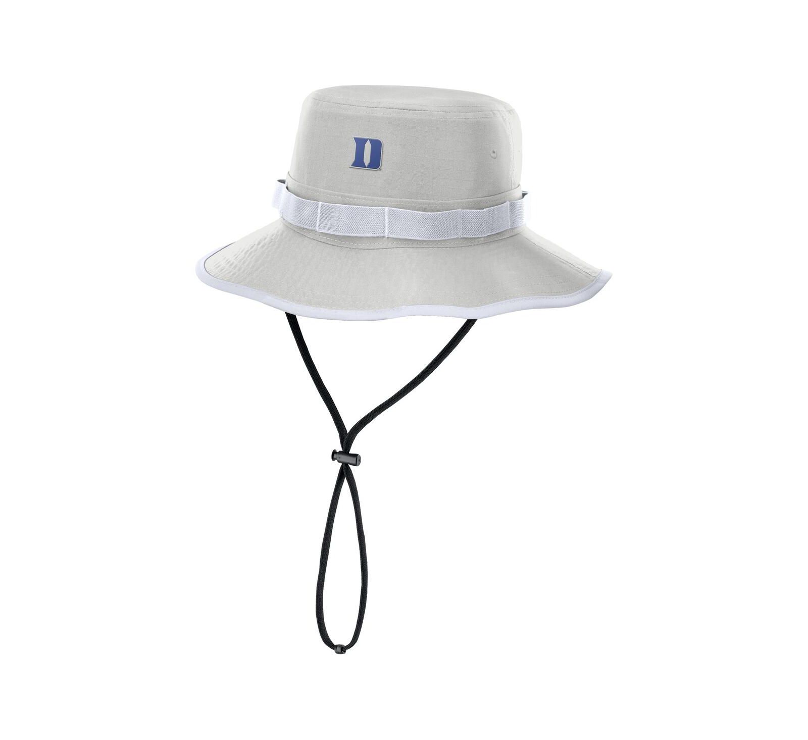 Мужская панама Nike Gray Duke Blue Devils 2025 Sideline Apex Boonie Performance
