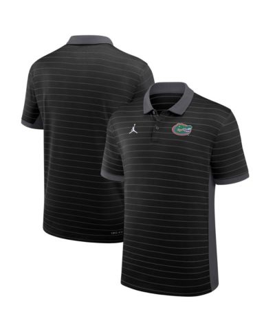 Jordan Мужская рубашка-поло Florida Gators 2025 Early Season Coaches Sideline Victory Stripe Performance черная