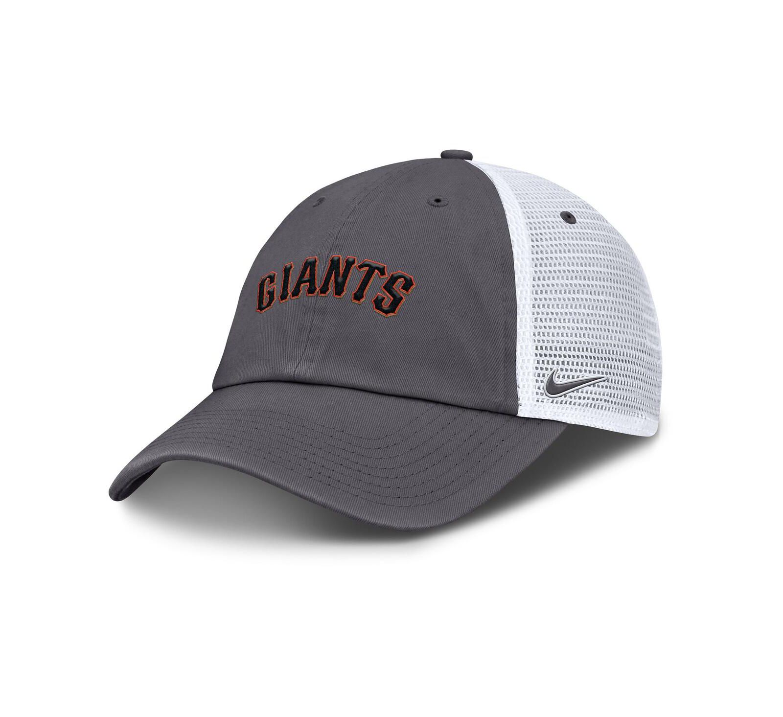 Мужская кепка Nike San Francisco Giants Wordmark Club Adjustable Trucker, серая