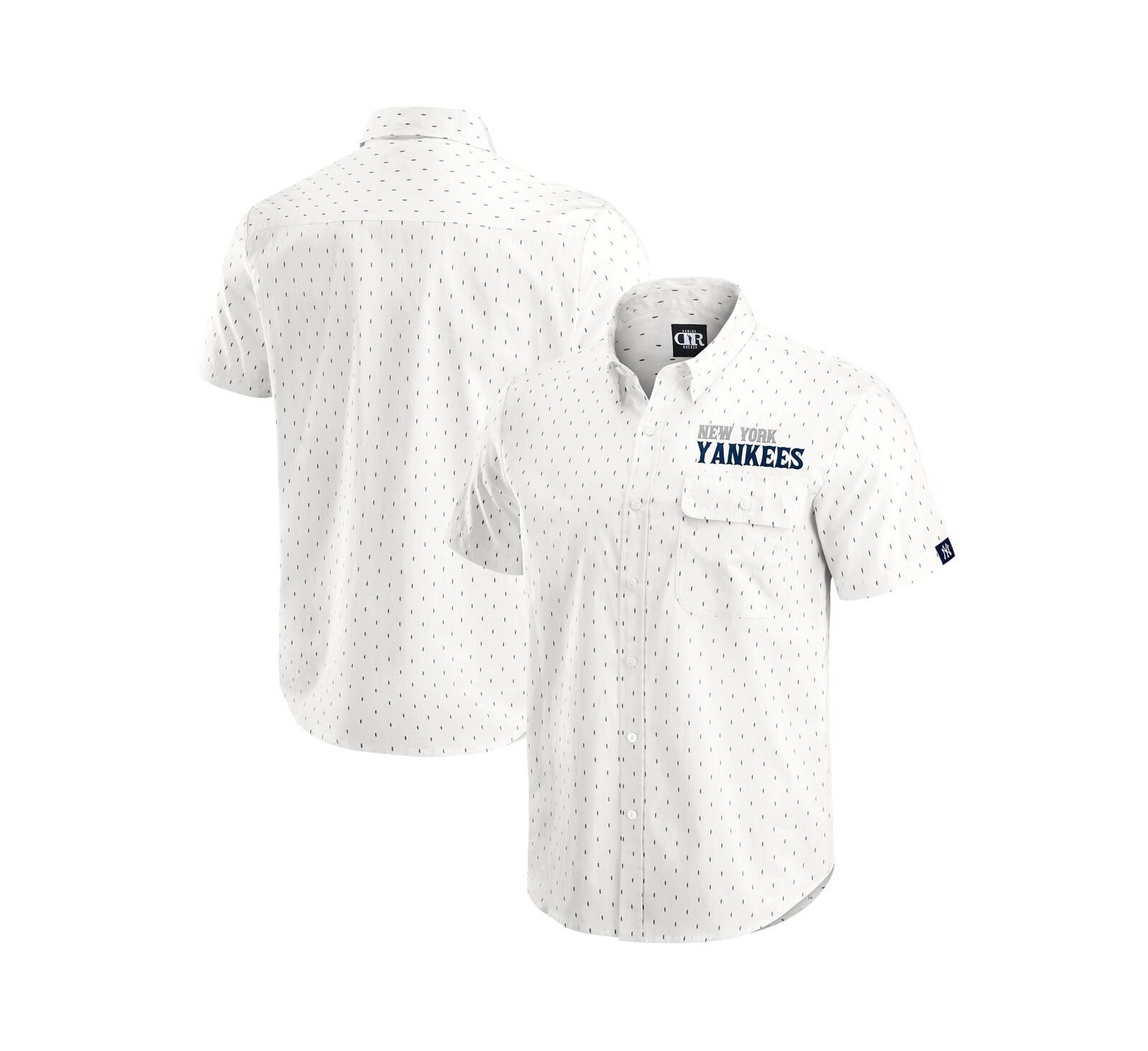 Darius Rucker Collection by Fanatics Мужская кремовая рубашка с принтом New York Yankees