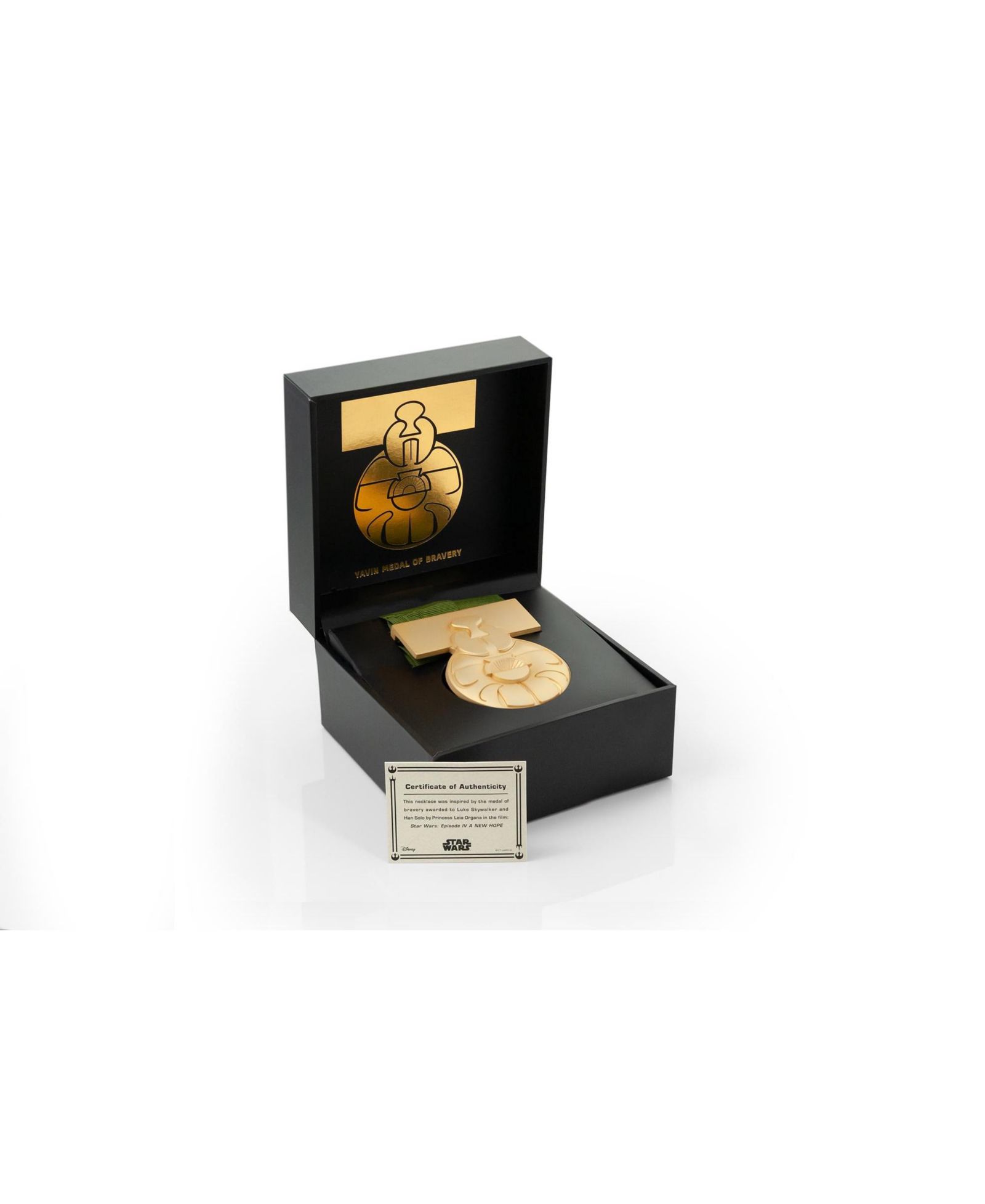 Star Wars реплика медальона Yavin Gold Plated, масштаб 1:1