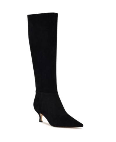 Nine West Women's Somas Tall Kitten Heel Dress Boots