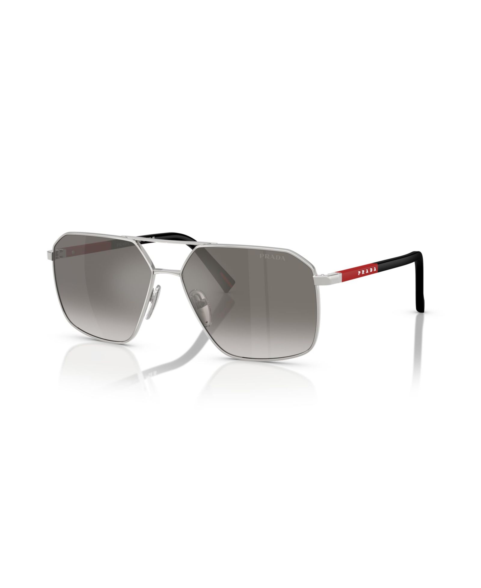 Мужские геометрические солнцезащитные очки Prada Linea Rossa PS A50S