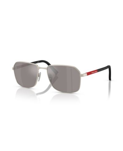 Мужские прямоугольные солнцезащитные очки Prada Linea Rossa, PS A51S