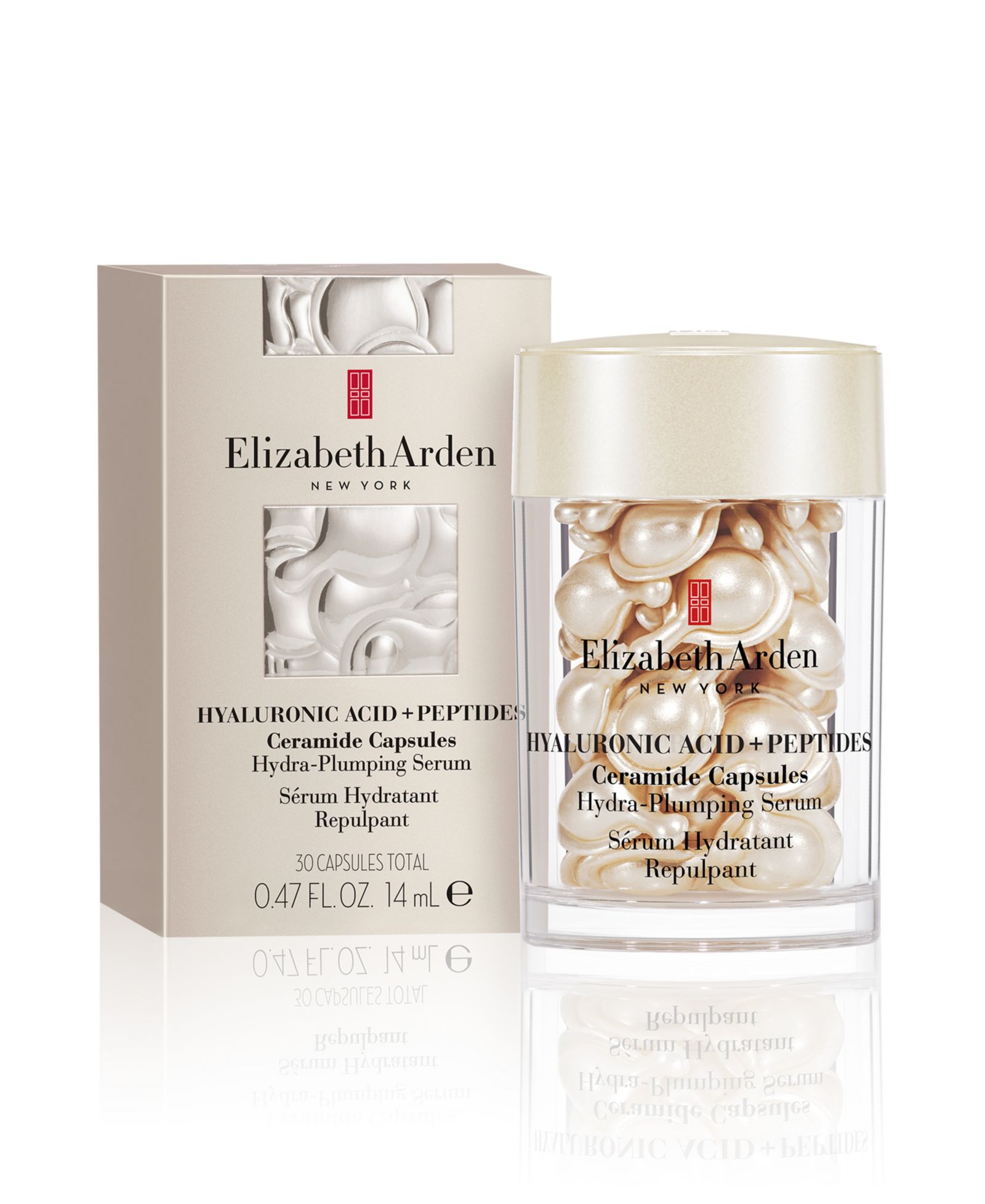 Сыворотка Elizabeth Arden Hyaluronic Acid + Peptides Ceramide Capsules Hydra-Plumping, 30 шт.