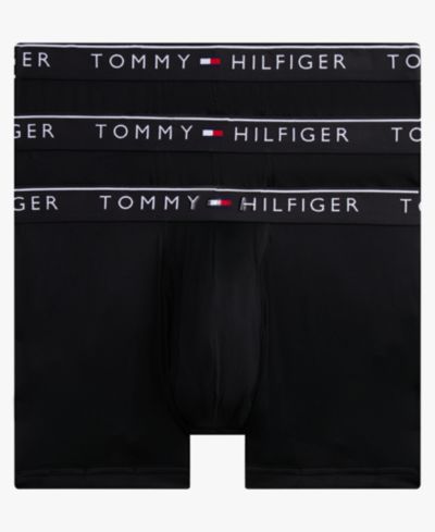 Tommy Hilfiger Men's 3-Pack Micro Moisture-Wicking Trunks Underwear Set