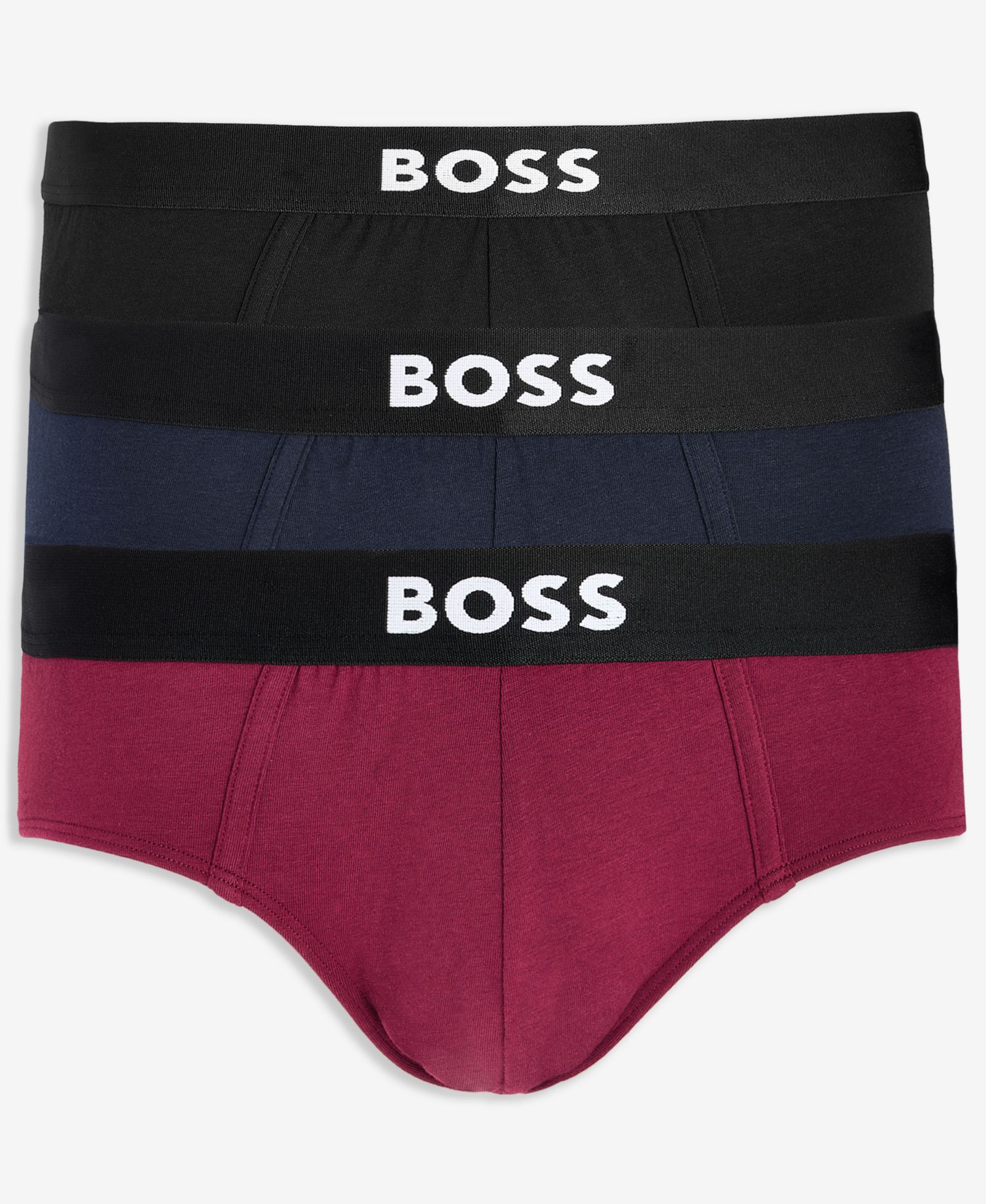 Мужские трусы-брифы BOSS by Hugo Boss с логотипом, набор из 3 шт